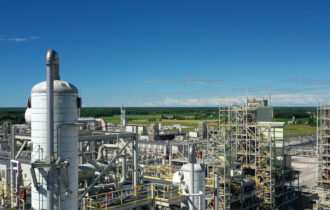 exterior industrial photo with horizon