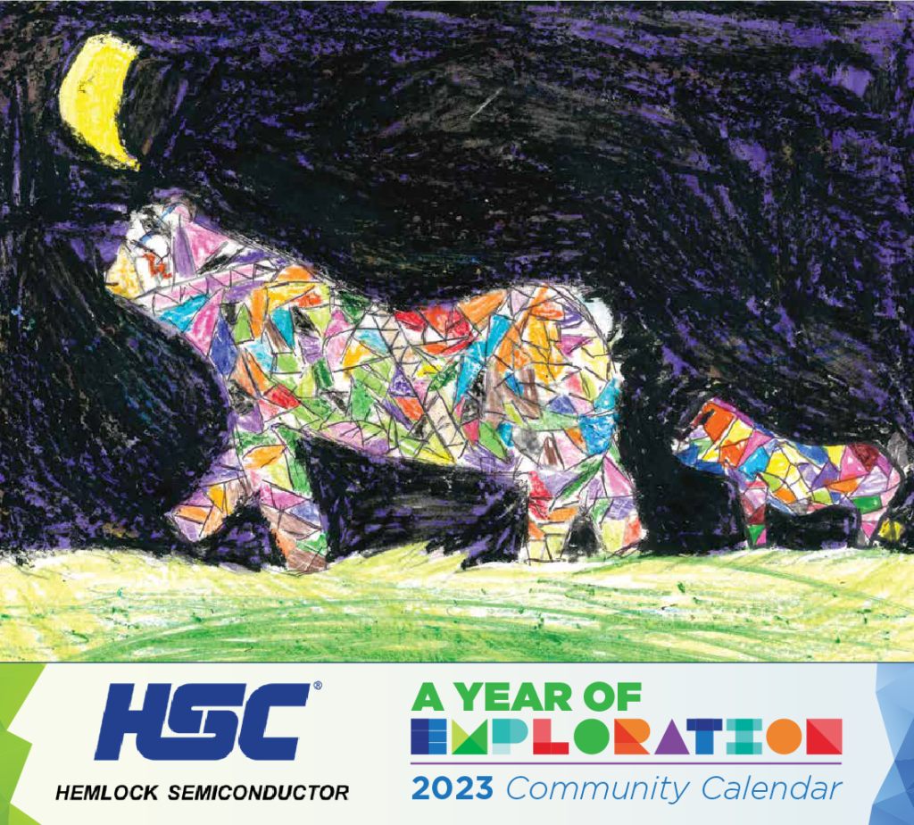 HSC’s Community Calendar Art Contest "A Year of Exploration” Winning